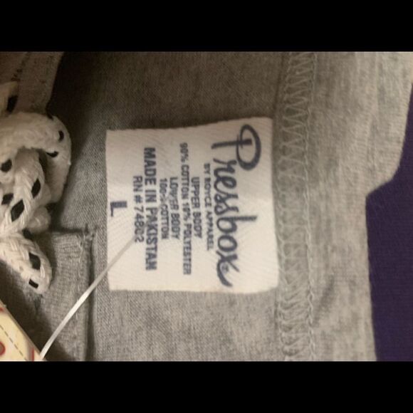 NWT Womens LSU Team Shirt with Draw String Collar   - Picture 15 of 15